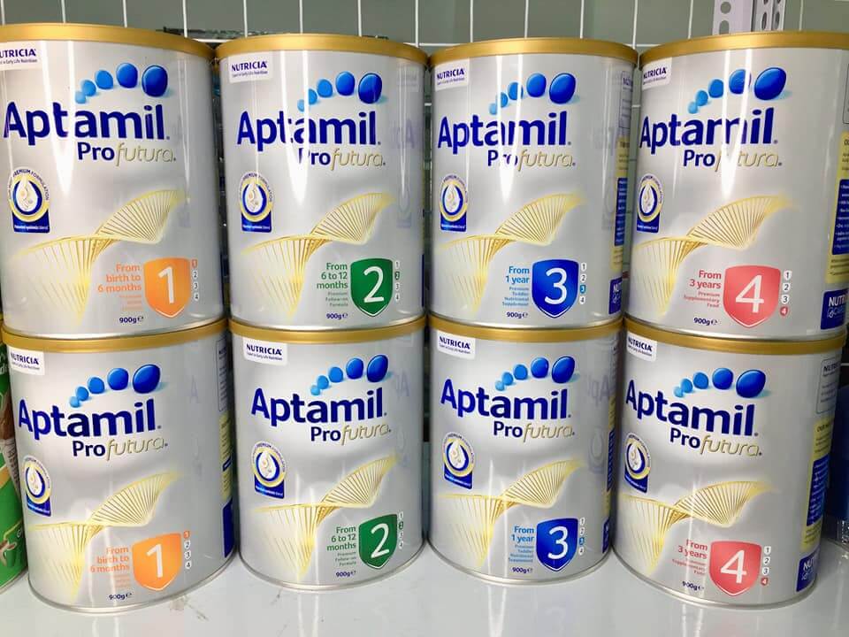 sữa aptamil úc các số